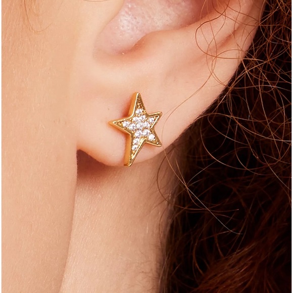 KATE SPADE Pave Star Stud Earrings NWT - Picture 4 of 9